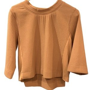 Heavyweight Tan Thick Ribbed LOV Sweater Sweatshirt Women’s M MINTY Unique